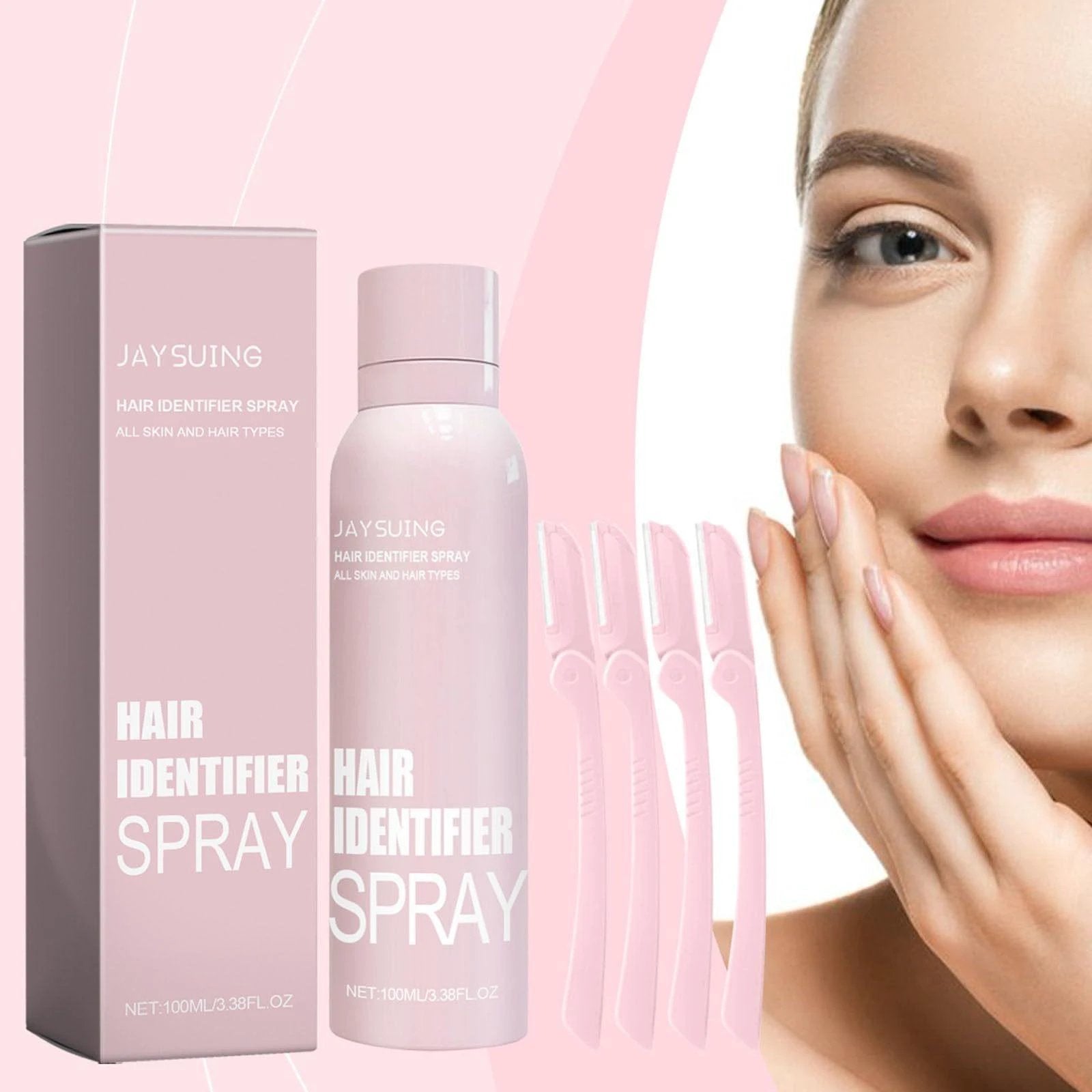 Hair Identifier Spray for Face Dermaplaning - Women's Grooming Tool